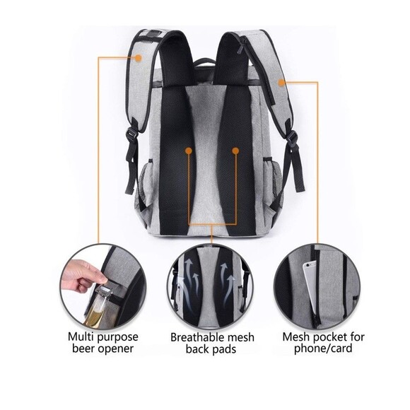 FORICH Backpack Cooler Leakproof Insulated Waterproof Backpack Cooler Bag - Picture 5 of 6